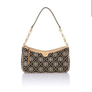 Tory Burch T Monogram Chenille Studio Bag